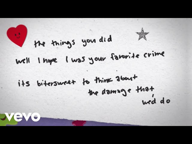 Постер Olivia Rodrigo - Favorite Crime